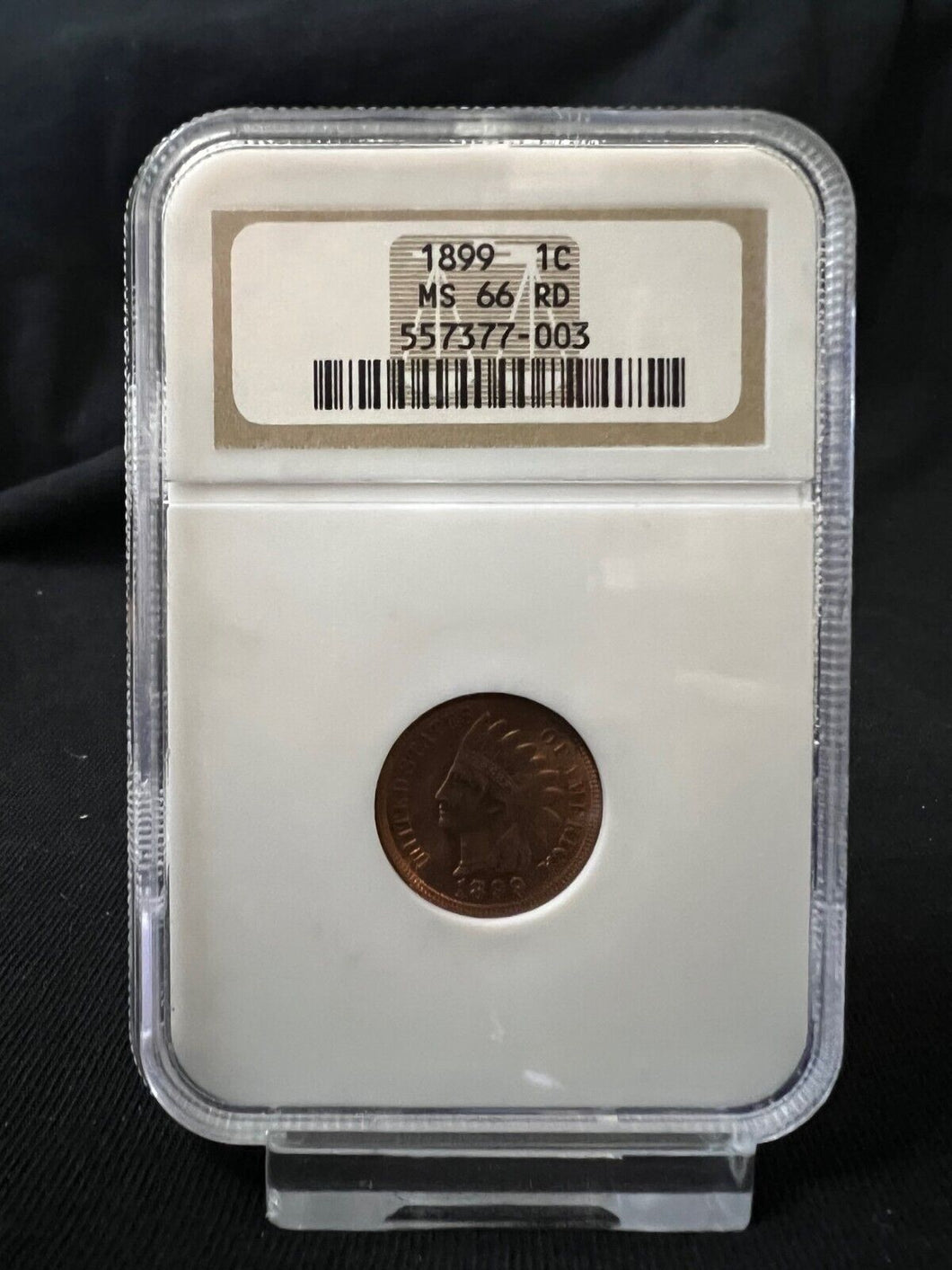 1899 1¢ Indian Head Cent -- NGC MS66 RED