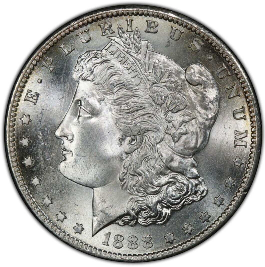 1888-S Morgan Silver Dollar PCGS MS66  -  -  Frosty Blast White Gem