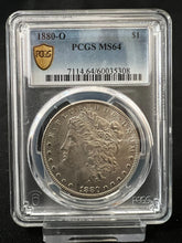 Load image into Gallery viewer, 1880-O $1 Morgan Silver Dollar PCGS Gold Shield MS64 - Well Struck!
