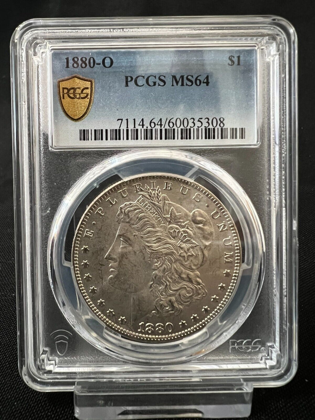 1880-O $1 Morgan Silver Dollar PCGS Gold Shield MS64 - Well Struck!