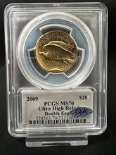 Load image into Gallery viewer, 2009 $20 Ultra High Relief Double Eagle Augustus Saint Signature MS70 - Only 210
