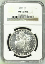 Load image into Gallery viewer, 1885-P Morgan Silver Dollar NGC MS66 DPL (DMPL)  -  -  Cameo Deep Mirror
