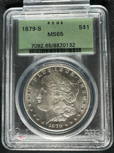 Load image into Gallery viewer, 1879-S $1 Morgan Silver Dollar PCGS MS65 - - Frosty Blast White Gem

