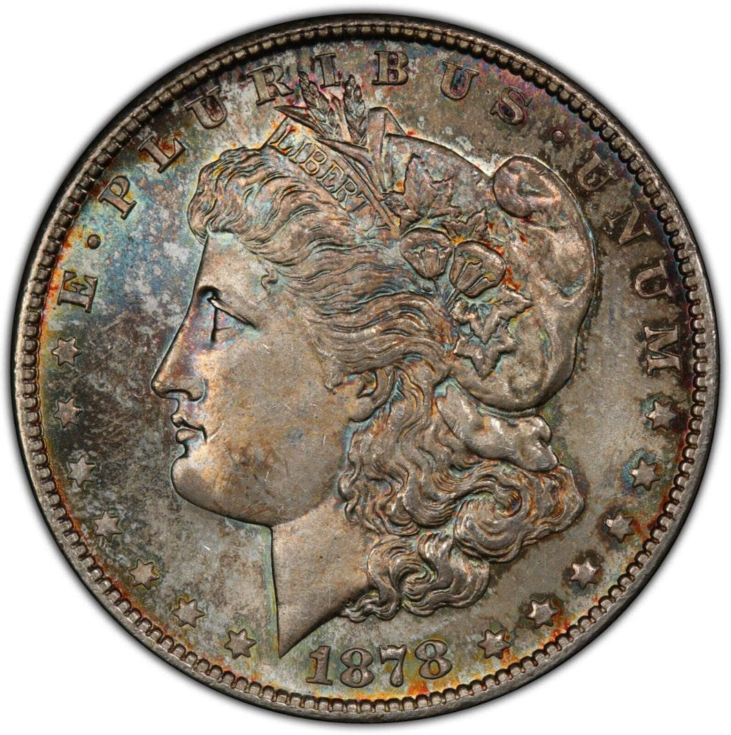 1878-S $1 Morgan Silver Dollar PCGS MS64 (CAC) -- Beautiful Coin