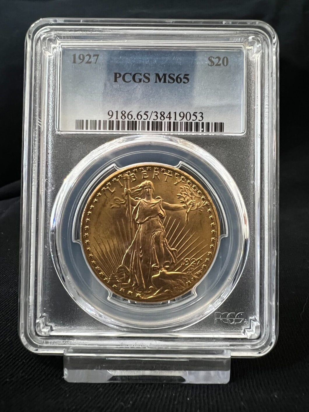 1927 $20 Gold Saint Gaudens Double Eagle NGC MS65   --  Rich Vibrant Color