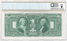 Load image into Gallery viewer, 1896 $1 Silver Certificate Educational Series Fr224 PCGS Banknote 65 PPQ Gem Unc
