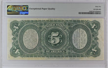 Load image into Gallery viewer, 1869 $5 Legal Tender Woodchopper &quot;Rainbow&quot; - FR 64 - PMG 66EPQ Magnificent!
