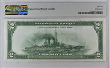 Load image into Gallery viewer, 1918 $2 Federal Reserve &quot;Battleship&quot; FR757 PMG 66 EPQ - What a Great Note!

