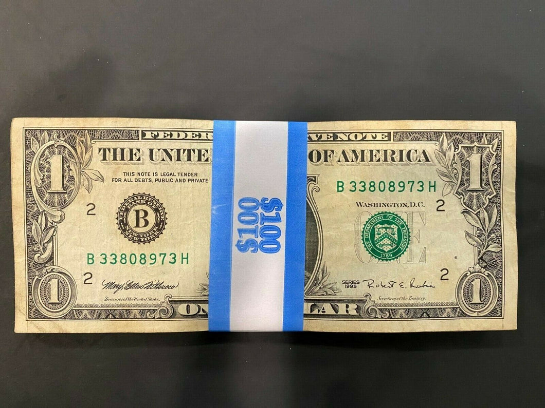 (100X) $1 WEB Dollar Experimental Notes FRNs PAPER MONEY (Please Read)
