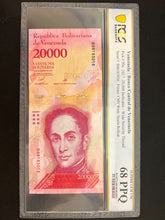 Load image into Gallery viewer, VENEZUELA 2017 20000 BOLIVARES P99c PCGS Banknote 68 Superb Gem Unc - USA Seller
