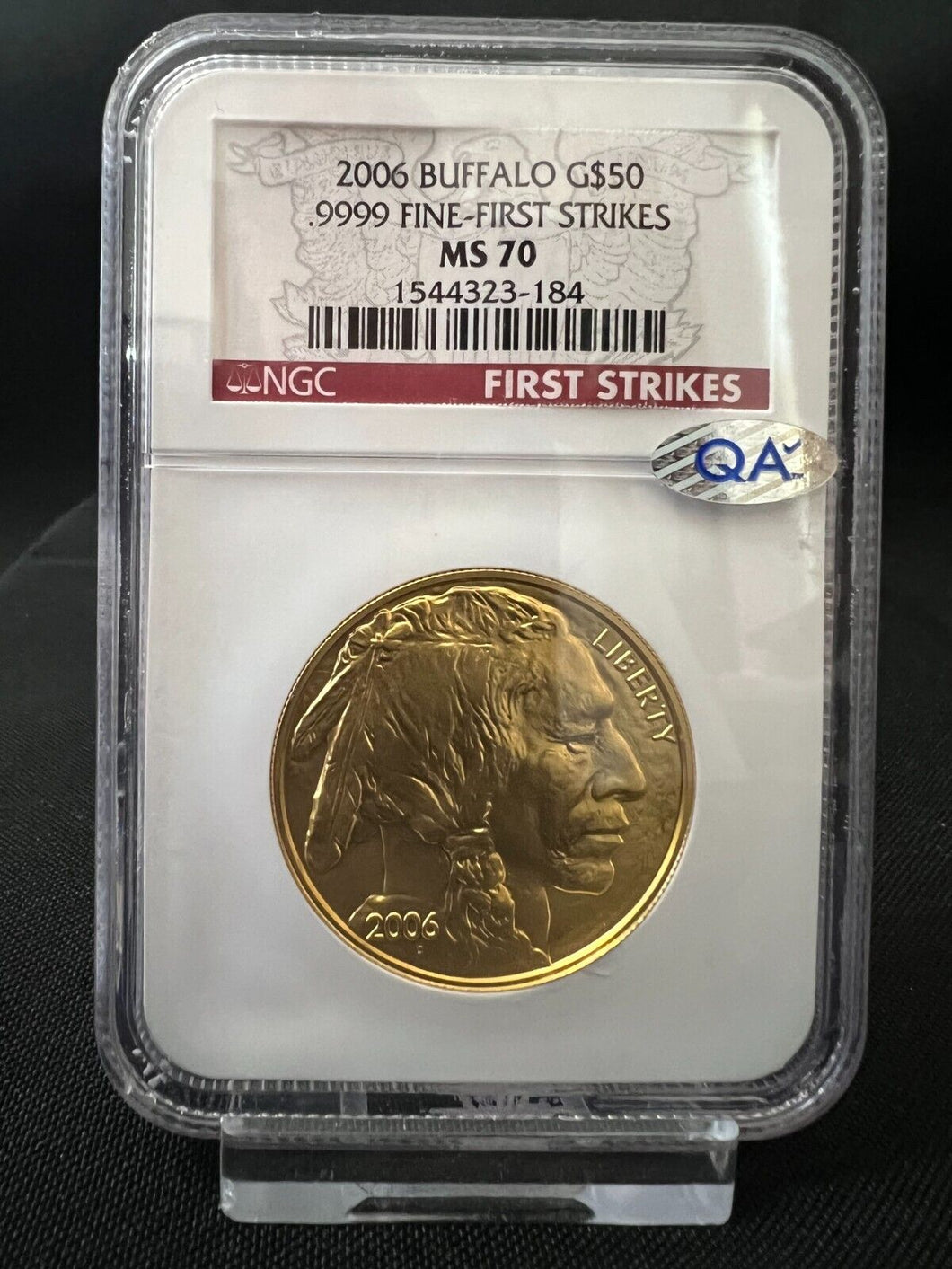 2006 $50 Buffalo NGC MS70 First Strike - American Gold Bullion 24KT