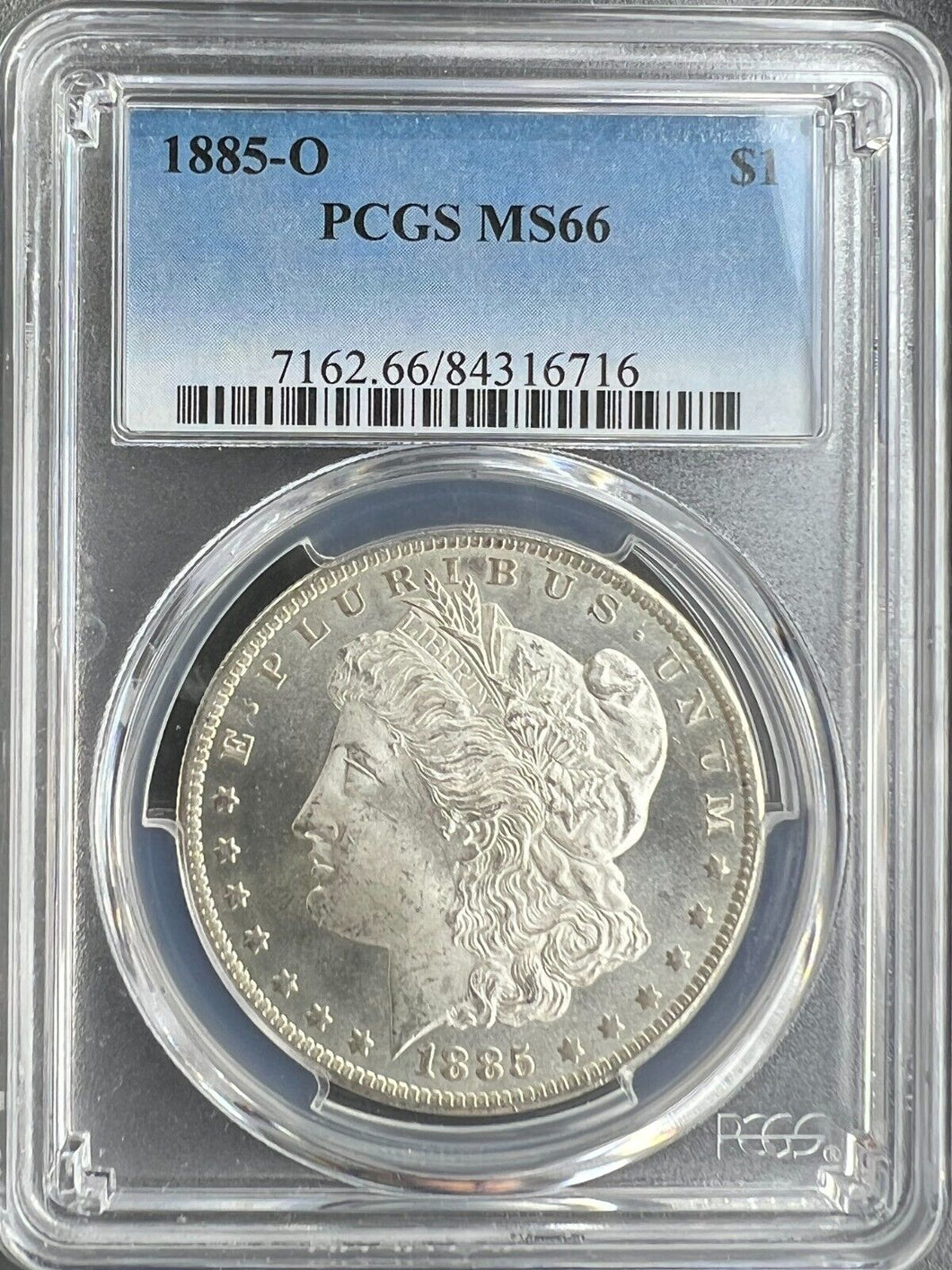 1885-O Morgan Silver Dollar PCGS MS66  -  Beautiful Blast White & Frosty Devices