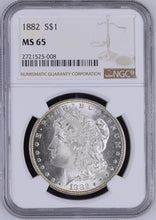 Load image into Gallery viewer, 1882-P Morgan Silver Dollar NGC MS65  - -  Incredibly Frosty &amp; Blast White
