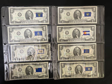 Load image into Gallery viewer, 1976 $2 Consecutive Notes w/ 50 State Flags Set - First Day Cancels - Choice UNC
