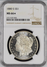 Load image into Gallery viewer, 1880-S $1 Morgan Silver Dollar NGC MS66 - -  Blast White &amp; Frosty Beauty
