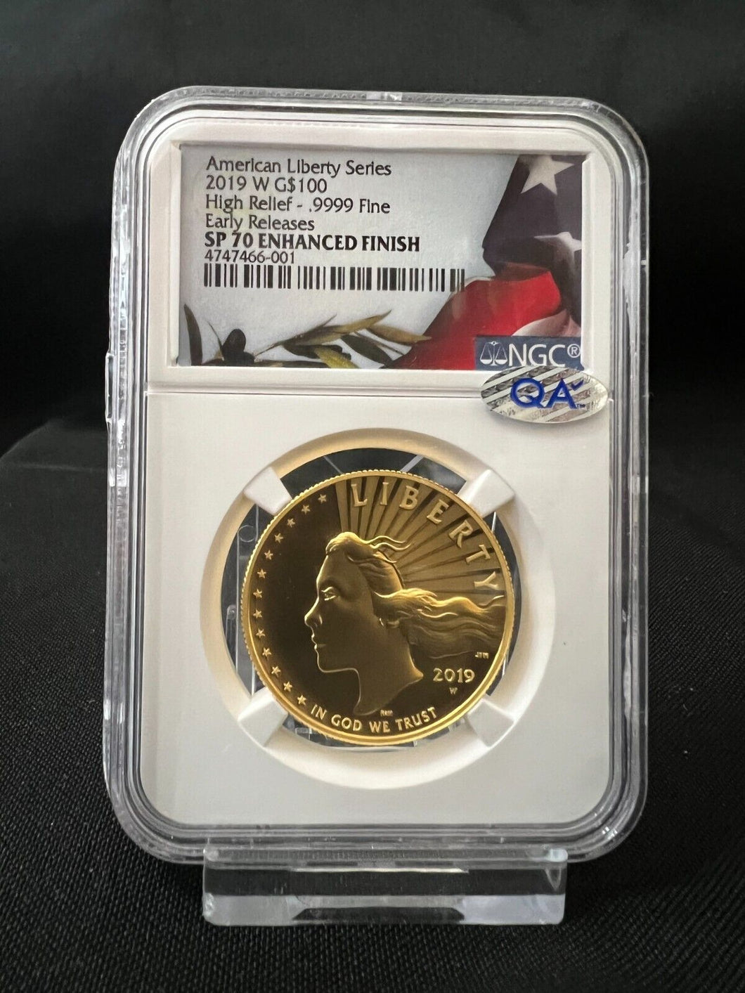 2019-W $100 1oz Gold American Liberty High Relief NGC SP70 Early Release & QA!