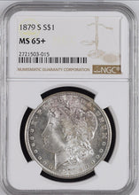 Load image into Gallery viewer, 1879-S $1 Morgan Silver Dollar NGC MS65+ - - Frosty Gem
