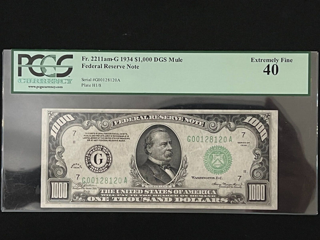 1934 $1000 FRN Chicago FR 2211-G   