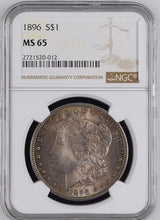 Load image into Gallery viewer, 1896-P Morgan Silver Dollar PCGS MS65  - -  Even and Attractive Russet Toning
