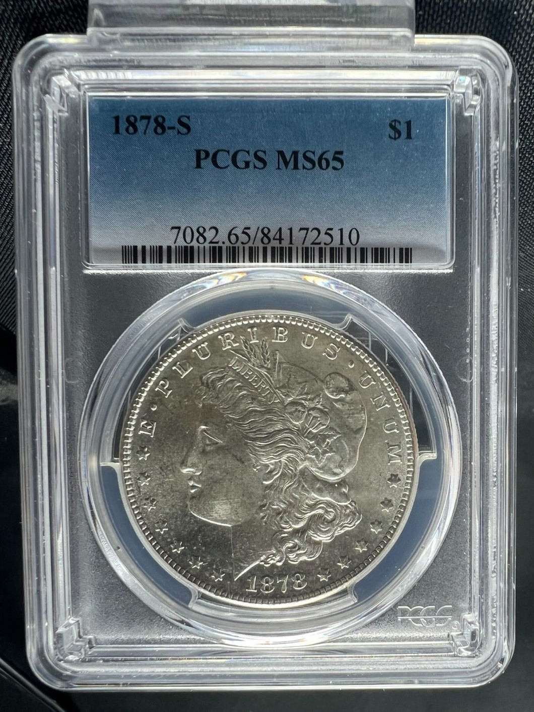1878-S $1 Morgan Silver Dollar PCGS MS65 - Blast White Gem