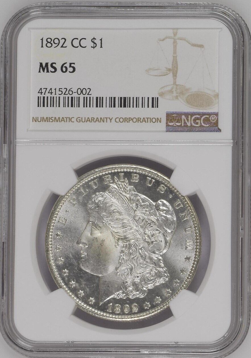 1892-CC Morgan Silver Dollar NGC MS65  -  -  Mr Frosty Lives Here