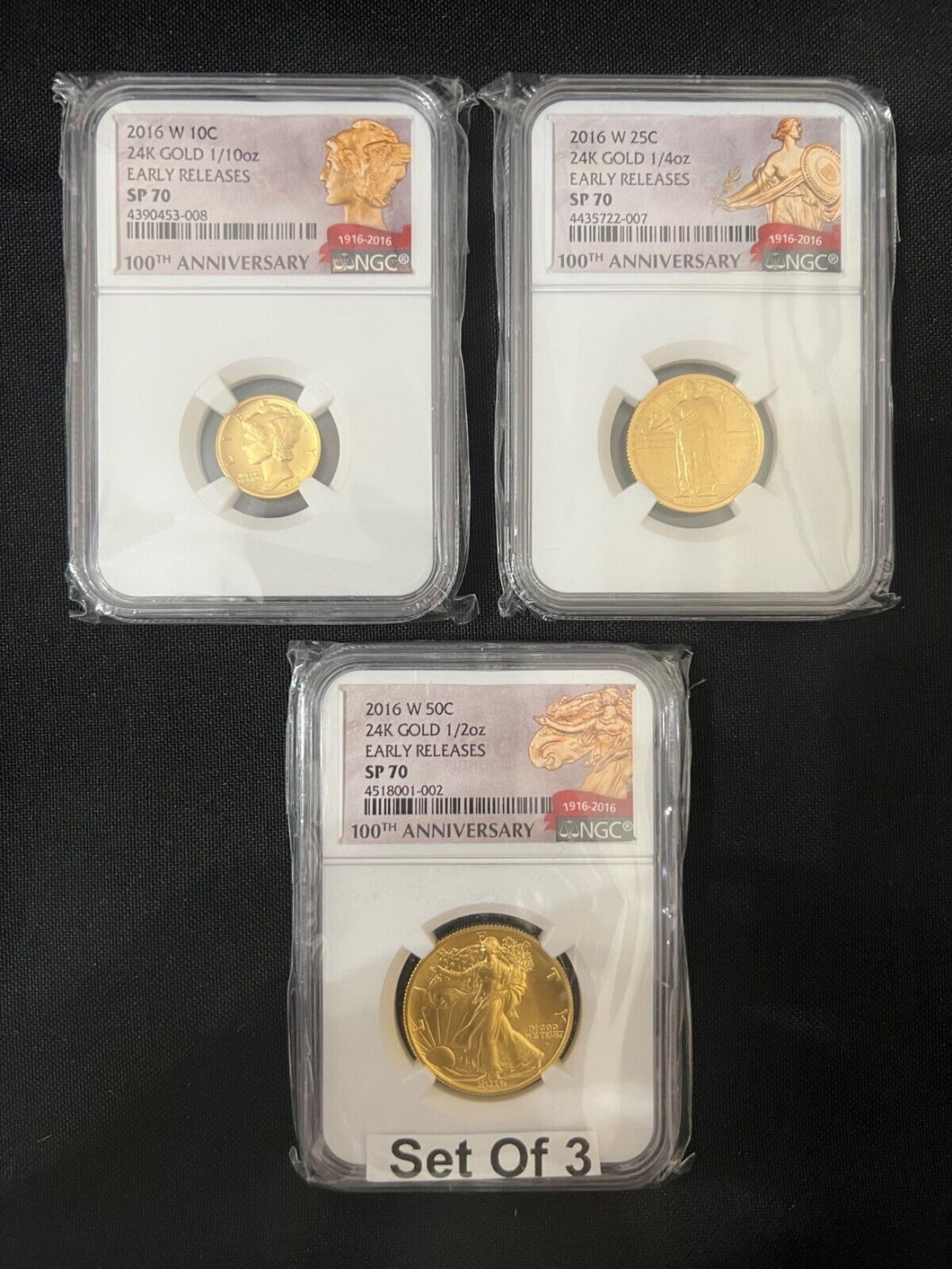 2016 W Gold Centennial Set - NGC SP70 - Early Release -- Flawless Set!