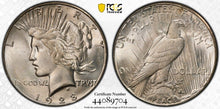 Load image into Gallery viewer, 1928-S Peace Dollar PCGS MS64 -  - Blast White &amp; Lustrous - An Exceptional Coin
