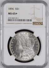 Load image into Gallery viewer, 1896-P Morgan Silver Dollar -- NGC MS65+ Blast White Gem
