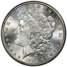 Load image into Gallery viewer, 1889-S Morgan Silver Dollar PCGS MS65+  Very Lustrous and Frosty Blast White Gem
