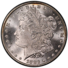 Load image into Gallery viewer, 1882-CC Morgan Silver Dollar PCGS MS65 -- Well Struck, Frosty &amp; Blast White

