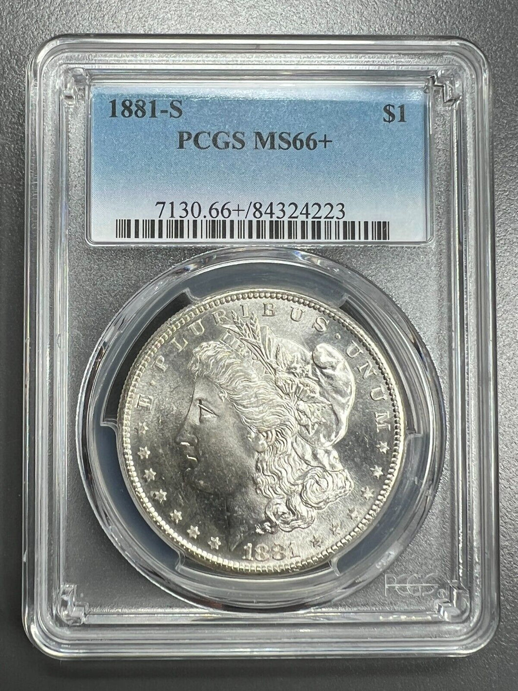 1881-S Morgan Silver Dollar PCGS MS66+ Fabulous Coin, Blast White and Frosty