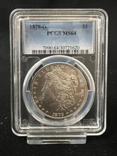 Load image into Gallery viewer, 1879-O $1 Morgan Silver Dollar PCGS MS64 -- Frosty Blast White Gem! Tough Coin

