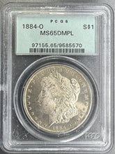 Load image into Gallery viewer, 1884-O Morgan Silver Dollar PCGS MS65 DMPL (DPL) - A Frosty Deep Mirror
