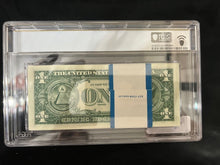 Load image into Gallery viewer, 1963 $1 Federal Reserve BARR Notes PCGS Slabbed 100 Consecutive Count Stack MS64
