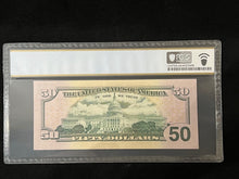 Load image into Gallery viewer, 2004 $50 Federal Reserve Note Fr 2128-E STAR  Note PCGS Banknote Choice 64 PPQ

