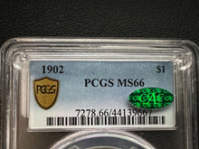 Load image into Gallery viewer, 1902-P Morgan Silver Dollar PCGS MS66 (CAC)  - -  Toned - It&#39;s A Greenie!
