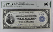Load image into Gallery viewer, 1918 $2 Federal Reserve &quot;Battleship&quot; FR757 PMG 66 EPQ - What a Great Note!
