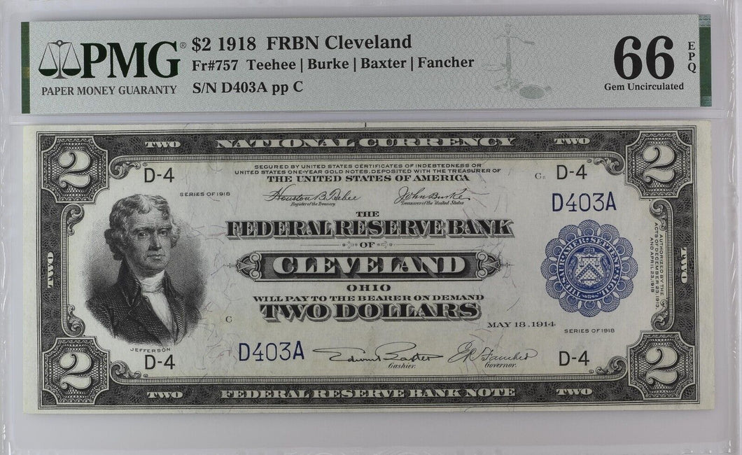 1918 $2 Federal Reserve 