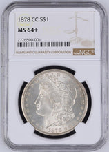 Load image into Gallery viewer, 1878-CC $1 Morgan Dollar PCGS MS64+ - Frosty Blast White Gem
