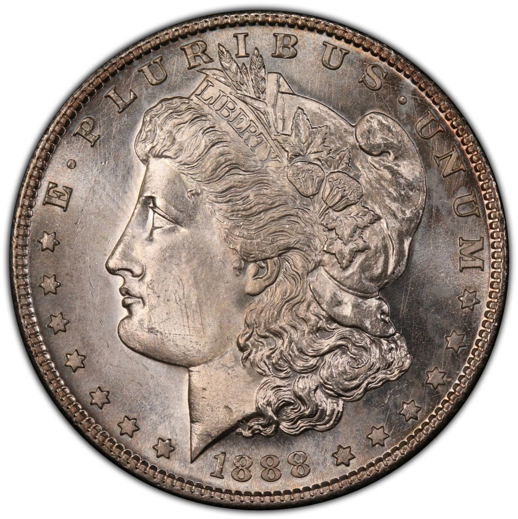 1888-S Morgan Silver Dollar PCGS MS65  -  -  Lustrous & Well Struck