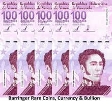 Load image into Gallery viewer, Venezuela 2021 100 Bolivares Digitale Banknotes UNC 100 Million P119 Per 5 Notes
