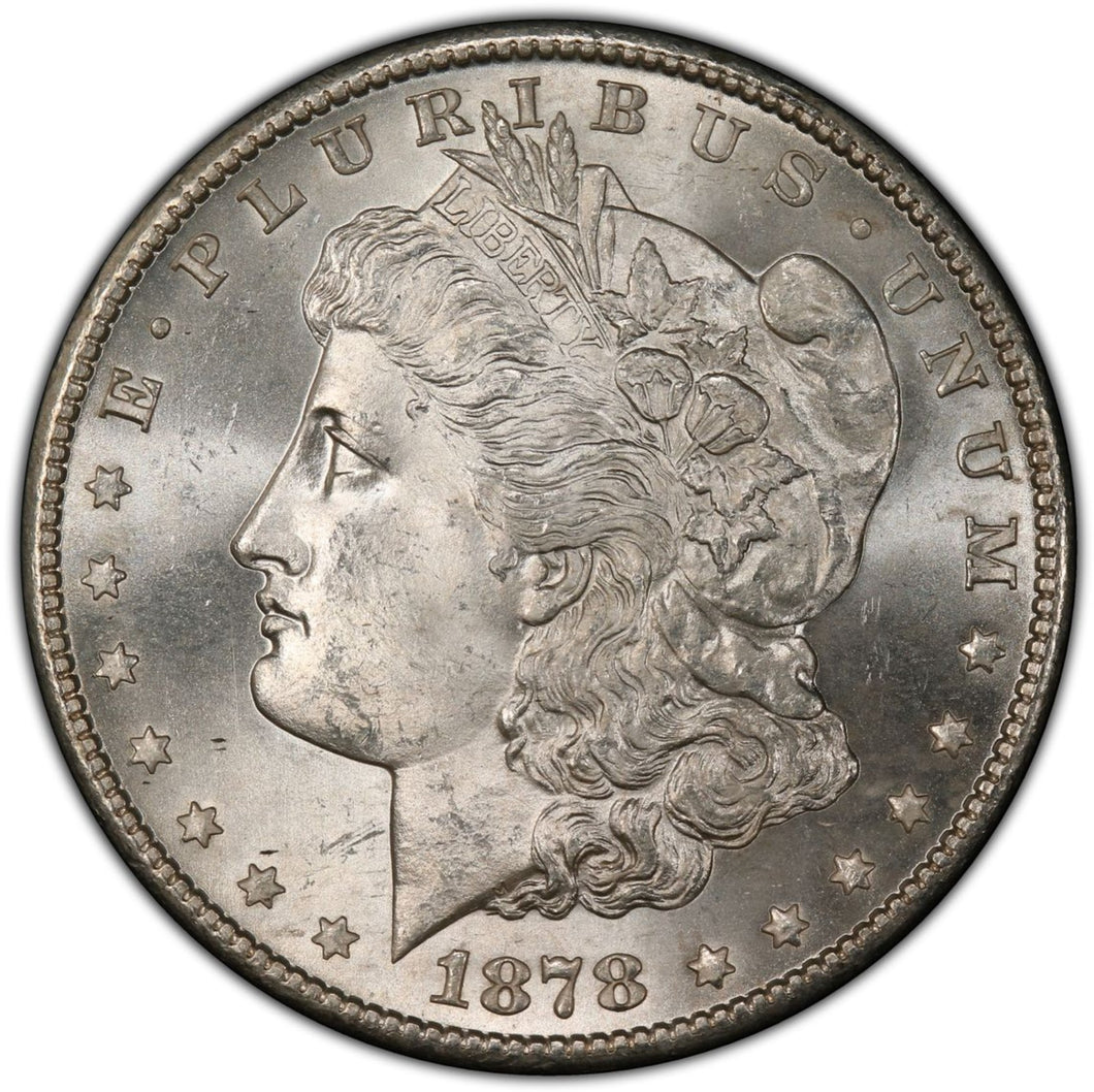 1878-S $1 Morgan Silver Dollar PCGS MS66  - Frosty Blast White Gem
