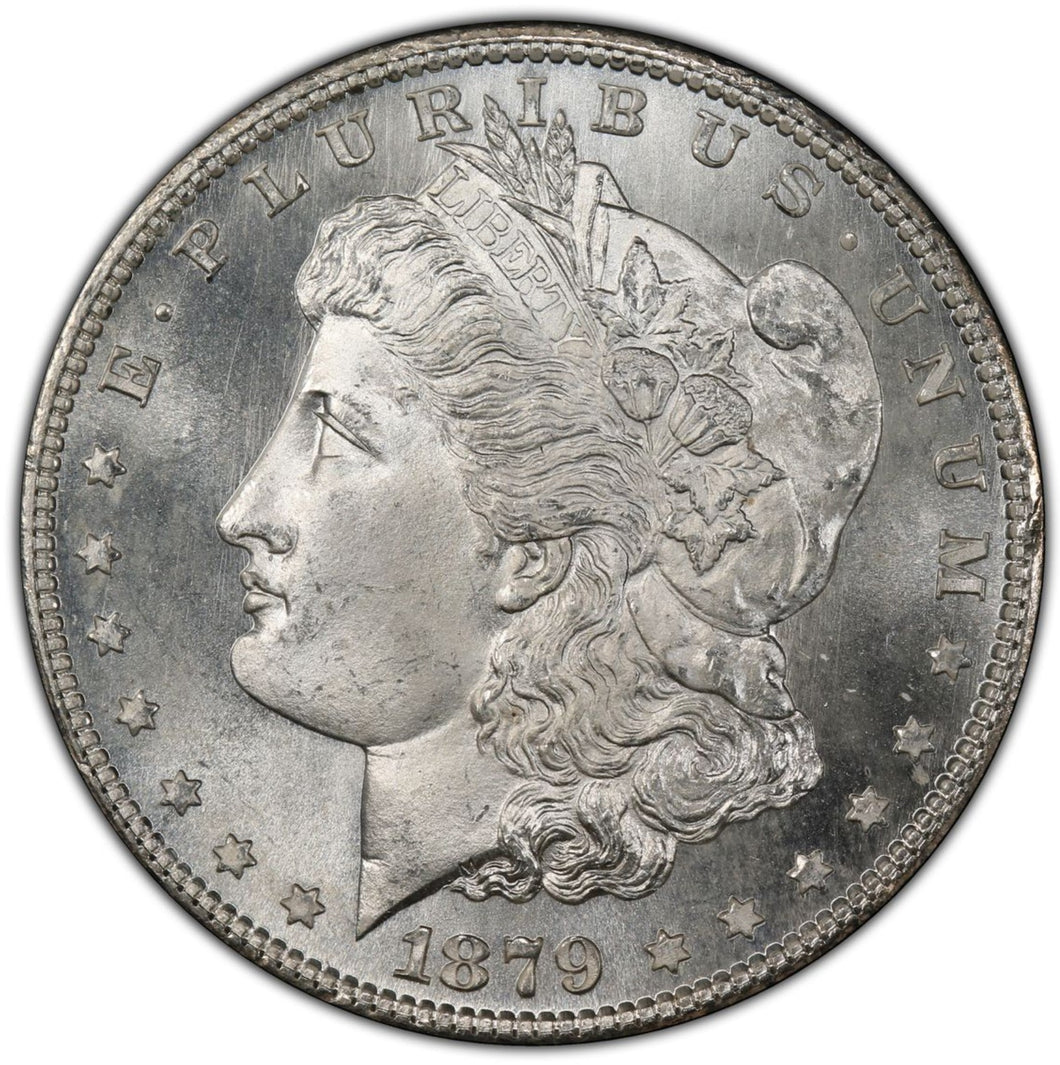 1879-S $1 Morgan Silver Dollar PCGS MS65 - - Frosty Blast White